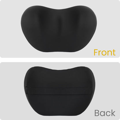 Grey Ergonomic Memory Foam Car Headrest & Lumbar Support Cushion Set - Driving Comfort Neck & Back Pillow V888-ELOSUNG27018
