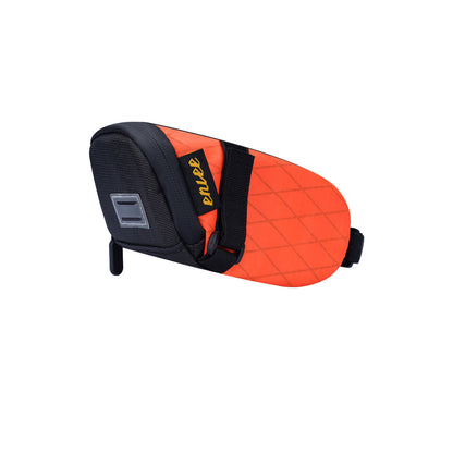 Orange And Black Water-Resistant Bicycle Saddle Bag - 1.3L Reflective Seat Pack for Road & Mountain Bikes V888-ELOSUNG27020