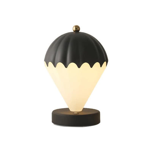 Black Rechargeable Hot Air Balloon LED Touch Lamp - 3-Color Nordic Style Desk Light V888-ELOSUNG27032