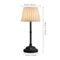 Black and White Elegant Rechargeable Fabric Shade LED Lamp - Cordless Touch Stepless Dimmable Table Light V888-ELOSUNG27042