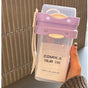 Purple Portable Salad & Breakfast Cup On-the-Go - Dual Compartment Container with Spork V888-ELOSUNG27075