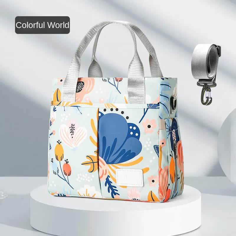 Colorful Versatile Nappy Bag Tote - Lightweight Diaper Bag with Insulated Pocket & Crossbody Strap V888-ELOSUNG27077