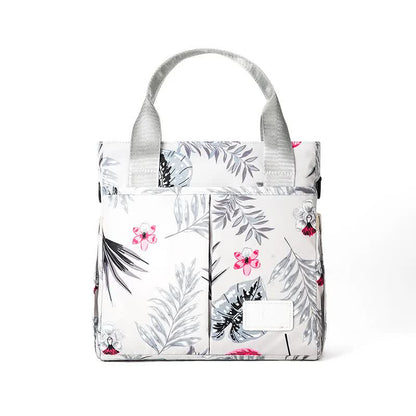 Grey Versatile Nappy Bag Tote - Lightweight Diaper Bag with Insulated Pocket & Crossbody Strap V888-ELOSUNG27079
