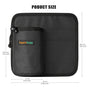 2 Pcs Black Hands-Free Luggage Handle Travel Cup Holder & Organizer Pouch V888-ELOSUNG27081