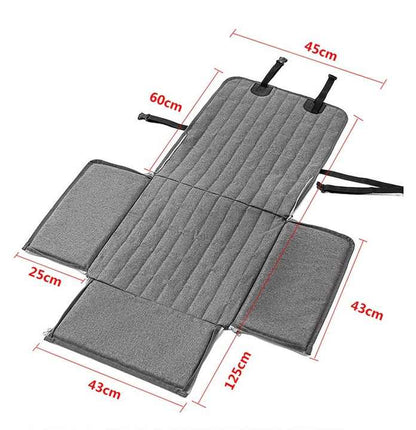 Black Waterproof Front Pet Car Seat Cover - Non-Slip Dog Booster Seat Protector Mat V888-ELOSUNG27128