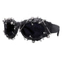 Black Edgy Punk Rock Spiked Sunglasses - Statement Goth Studded Eyewear V888-ELOSUNG27200