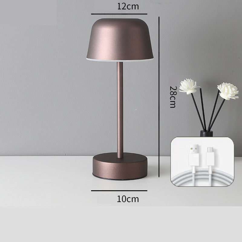 Coffee Modern Minimalist LED Table Lamp - Rechargeable Touch Control Desk Light V888-ELOSUNG27294