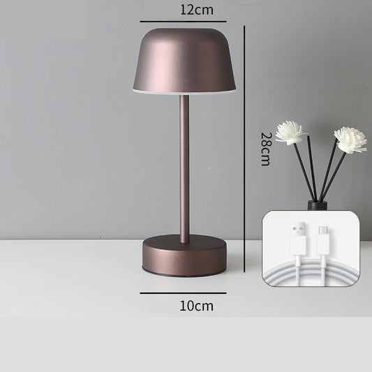 Coffee Modern Minimalist LED Table Lamp - Rechargeable Touch Control Desk Light V888-ELOSUNG27294