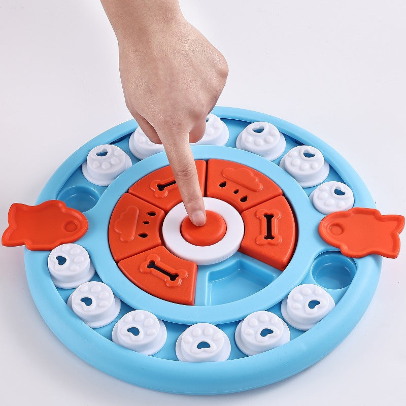Green Interactive Pet Puzzle Feeder Toy - Slow Eating & Mental Stimulation Game for Dogs & Cats V888-ELOSUNG27298