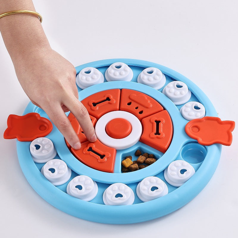 Green Interactive Pet Puzzle Feeder Toy - Slow Eating & Mental Stimulation Game for Dogs & Cats V888-ELOSUNG27298
