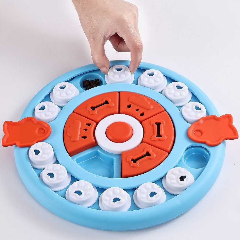 Green Interactive Pet Puzzle Feeder Toy - Slow Eating & Mental Stimulation Game for Dogs & Cats V888-ELOSUNG27298