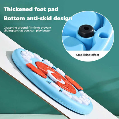 Blue Interactive Pet Puzzle Feeder Toy - Slow Eating & Mental Stimulation Game for Dogs & Cats V888-ELOSUNG27299