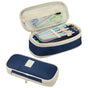 Dark Blue Large Capacity Expandable Pencil Case - Multi-Compartment Student Stationery Pouch (Only with V888-ELOSUNG27318
