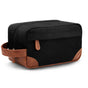 Black And Brown Men's Canvas Toiletry Bag - Large Capacity Water-Resistant Travel Organizer Dopp Kit with V888-ELOSUNG27331