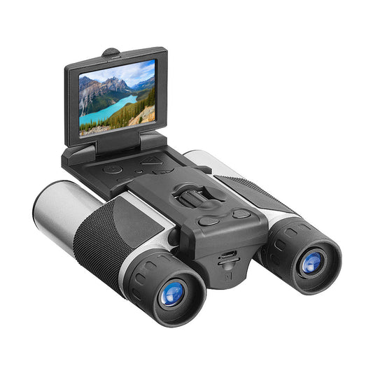 Silver and Black HD Digital Camera Binoculars 8X Zoom - Record Video & Photos with LCD Screen, Starlight V888-ELOSUNG27373