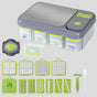 Green And Grey Ultimate 12-in-1 Multi-Functional Vegetable Slicer Dicer Chopper - Mandoline with Storage V888-ELOSUNG27407