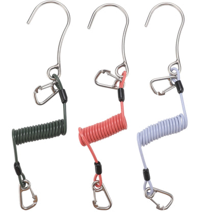 Blue Pro 316 Stainless Steel Diving Reef Hook - Single, Double Combo Pack - Current Hook with Coiled Safety V888-ELOSUNG27432