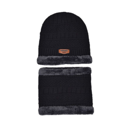 Brown Men's 5-Piece Winter Essentials Set - Lined Beanie Hat, Neck Warmer, Touchscreen Gloves & 2 Pairs V888-ELOSUNG27460