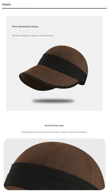 Beige Elegant Warm Bucket Hat - Minimalist Color Block Design, Face-Slimming Style for Autumn & Winter V888-ELOSUNG27466