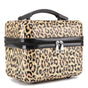 Yellow Leopard Pattern Durable Hard Shell Makeup Travel Case - Large Capacity Portable Cosmetic Organizer Box V888-ELOSUNG27479