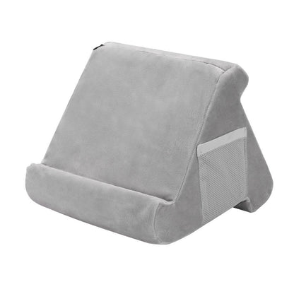 Grey Soft Multi-Angle Tablet Pillow Stand - Comfy Reading & Viewing Holder for iPads, Books, eReaders V888-ELOSUNG27494