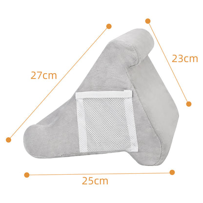 Grey Soft Multi-Angle Tablet Pillow Stand - Comfy Reading & Viewing Holder for iPads, Books, eReaders V888-ELOSUNG27494