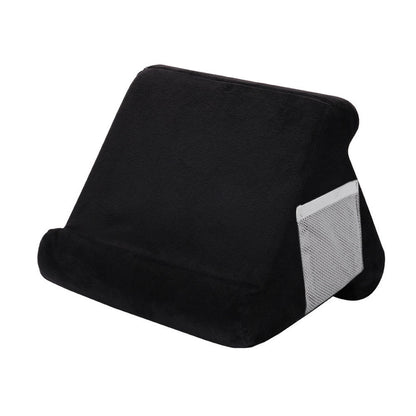 Black Soft Multi-Angle Tablet Pillow Stand - Comfy Reading & Viewing Holder for iPads, Books, eReaders V888-ELOSUNG27495
