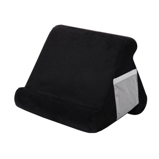 Black Soft Multi-Angle Tablet Pillow Stand - Comfy Reading & Viewing Holder for iPads, Books, eReaders V888-ELOSUNG27495