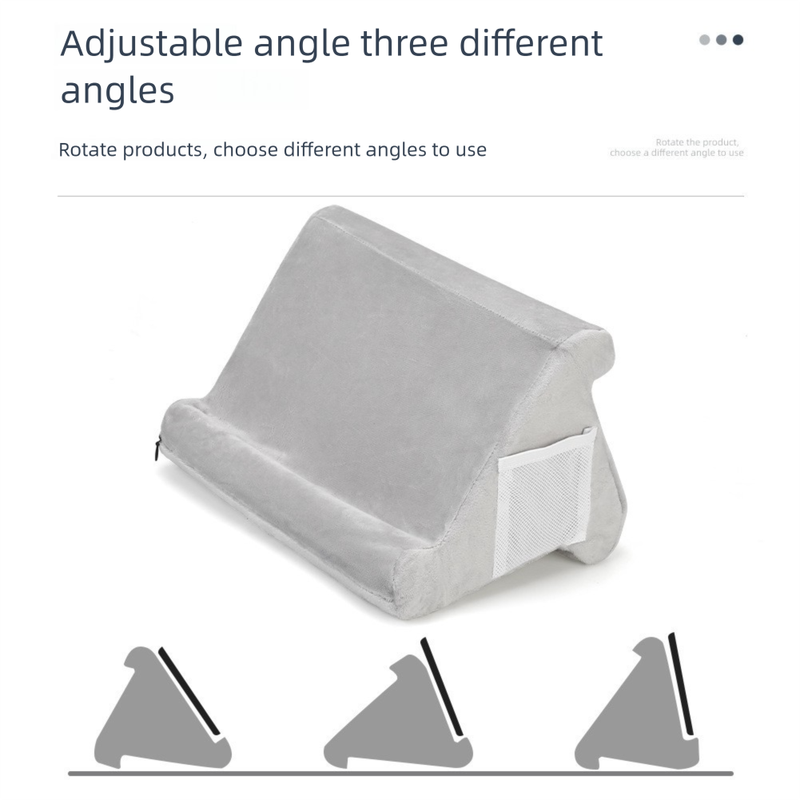 Dark Blue Soft Multi-Angle Tablet Pillow Stand - Comfy Reading & Viewing Holder for iPads, Books, eReaders V888-ELOSUNG27496