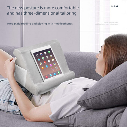 Purple Soft Multi-Angle Tablet Pillow Stand - Comfy Reading & Viewing Holder for iPads, Books, eReaders V888-ELOSUNG27497