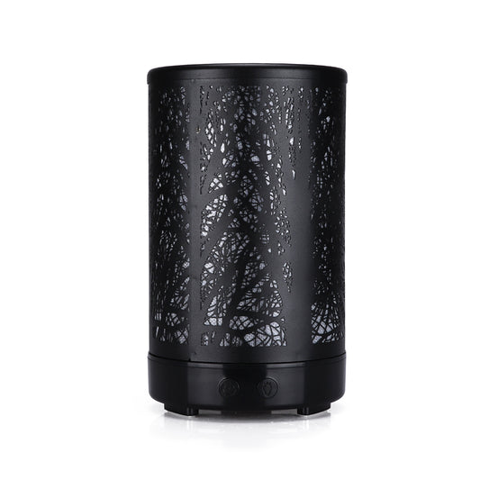 Black Forest Design Iron Essential Oil Diffuser - 7 Color LED Ultrasonic Cool Mist Humidifier 100ml V888-ELOSUNG27506