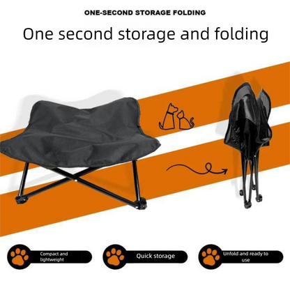 Bright Green Elevated Comfort Pet Bed - Portable & Foldable Dog Cat Cot - Durable 600D Oxford Fabric, V888-ELOSUNG27554