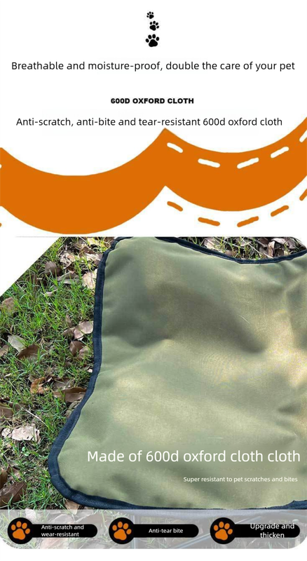 Green Elevated Comfort Pet Bed - Portable & Foldable Dog Cat Cot - Durable 600D Oxford Fabric, Washable V888-ELOSUNG27555