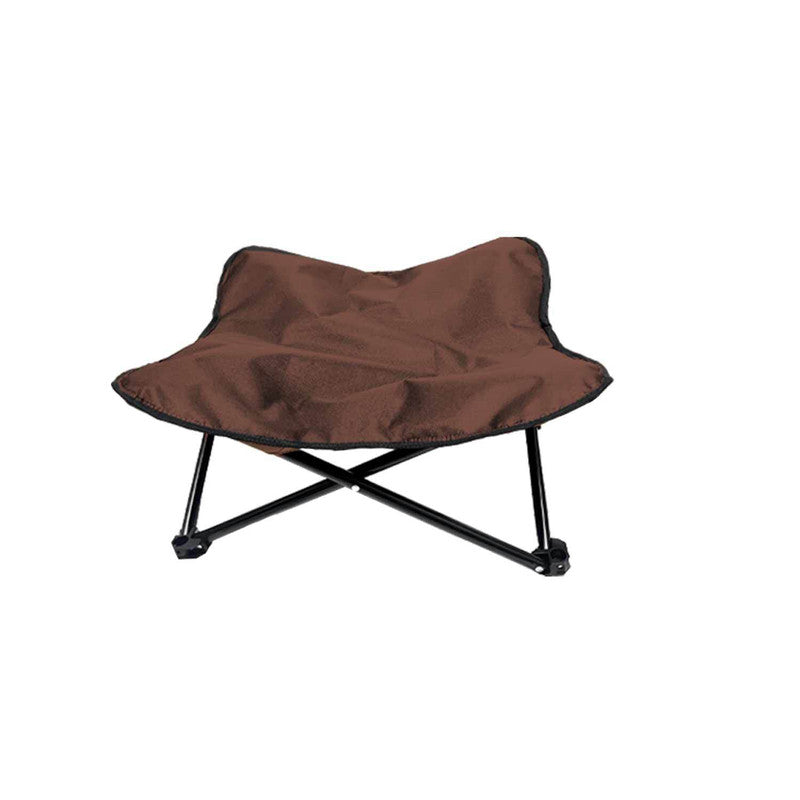 Brown Elevated Comfort Pet Bed - Portable & Foldable Dog Cat Cot - Durable 600D Oxford Fabric, Washable V888-ELOSUNG27556