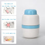 White And Blue 3-in-1 Pill Cutter Crusher & Storage Box - Portable Tablet Splitter Grinder for Precise Dosing V888-ELOSUNG27572