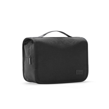 Black Eco-Friendly RPET Hanging Toiletry Bag - Large Capacity Waterproof Travel Makeup Organizer V888-ELOSUNG27574