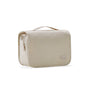 Beige Eco-Friendly RPET Hanging Toiletry Bag - Large Capacity Waterproof Travel Makeup Organizer V888-ELOSUNG27575