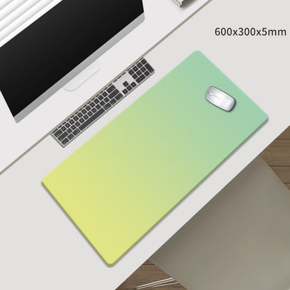 Yellow-Green Gradient Premium Large Silicone Mouse Pad - Non-Slip, 600x300mm for Office and Gaming V888-ELOSUNG27579