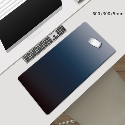 Black-Blue Gradient Premium Large Silicone Mouse Pad - Non-Slip, 600x300mm for Office and Gaming V888-ELOSUNG27580