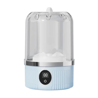Blue Portable Mini Washing Machine - Rechargeable USB-C Electric Washer for Travel, Delicates & Socks V888-ELOSUNG27601