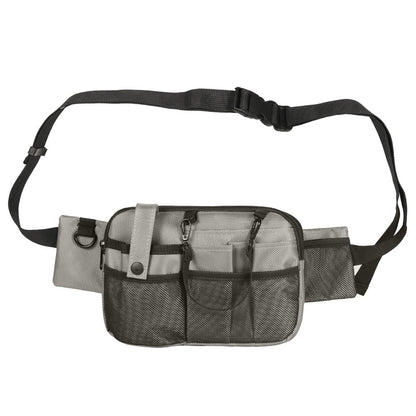 Grey and Black Nurse Utility Belt Bag - Multi-Pocket Medical Organizer Waist Pack for Tools & Essentials V888-ELOSUNG27643