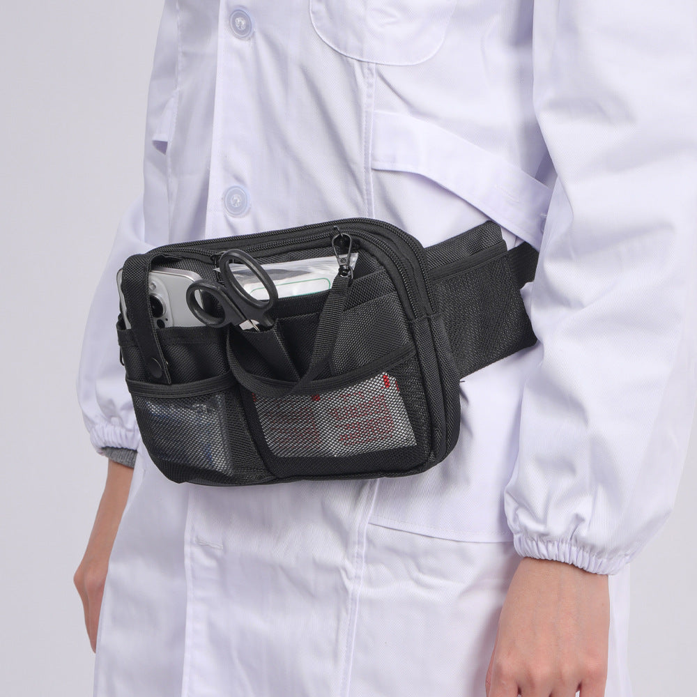 Grey Nurse Utility Belt Bag - Multi-Pocket Medical Organizer Waist Pack for Tools & Essentials V888-ELOSUNG27647