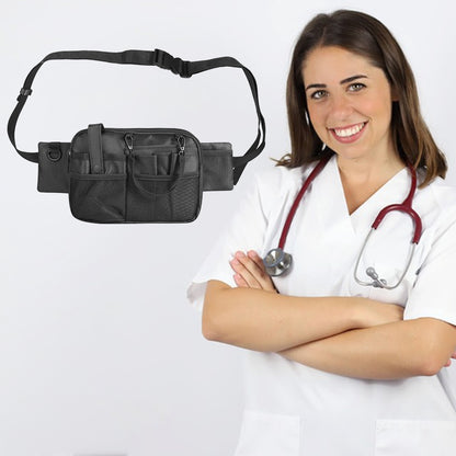 Grey Nurse Utility Belt Bag - Multi-Pocket Medical Organizer Waist Pack for Tools & Essentials V888-ELOSUNG27647