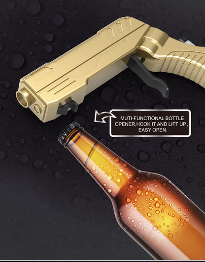 Black Champagne & Beer Spray Gun - Ultimate Party Starter & Drink Dispenser with Bottle Opener V888-ELOSUNG27697