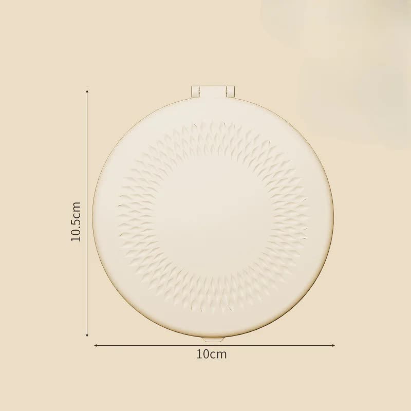 Yellow LED Travel Makeup Mirror - Rechargeable Compact Mirror with 3 Color Lights, 1x/5x Magnification & V888-ELOSUNG27703