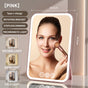 Pink Professional LED Vanity Mirror - 3 Color Lights, Stepless Dimming & Adjustable Rotating Stand, USB-C V888-ELOSUNG27721