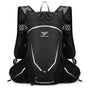 Black Lightweight 16L Outdoor Cycling & Hiking Backpack - Water-Repellent Nylon Daypack with Reflective Strips V888-ELOSUNG27730
