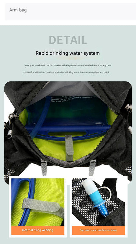 Red Lightweight 16L Outdoor Cycling & Hiking Backpack - Water-Repellent Nylon Daypack with Reflective Strips V888-ELOSUNG27732