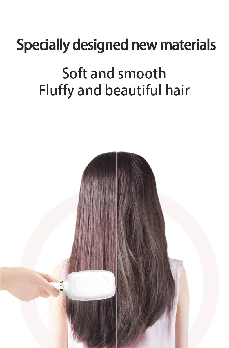 White Advanced 3-in-1 Scalp & Hair Care Massage Comb - Red Light Therapy, EMS Microcurrent & Vibration for V888-ELOSUNG27733