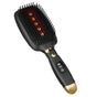 Black Advanced 3-in-1 Scalp & Hair Care Massage Comb - Red Light Therapy, EMS Microcurrent & Vibration for V888-ELOSUNG27734